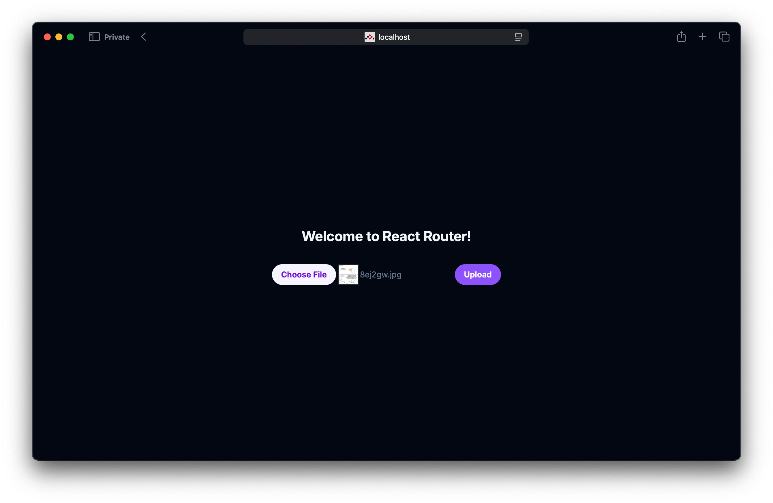SST React Router app local
